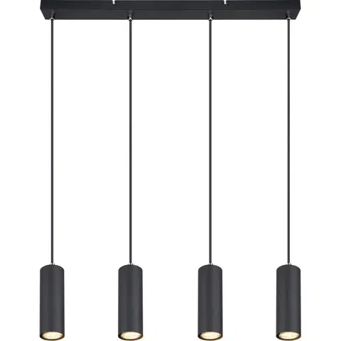 Závěsné osvětlení Závěsné Svítidlo Witmo,v: 120cm, Černá