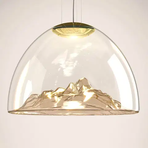Závěsná světla Axo Light Axolight Mountain View - LED závěsné světlo jantar