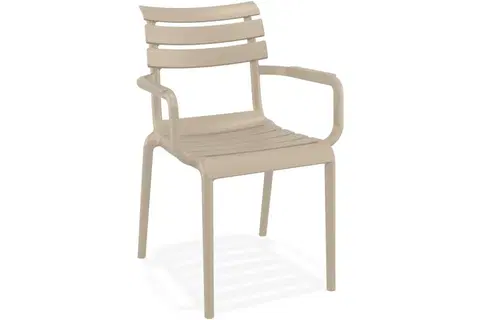Zahradní židle Zahradní židle Dekorhome Šedohnědá taupe