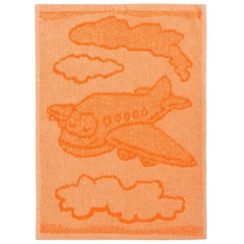 Ručníky Profod Dětský ručník Plane orange, 30 x 50 cm