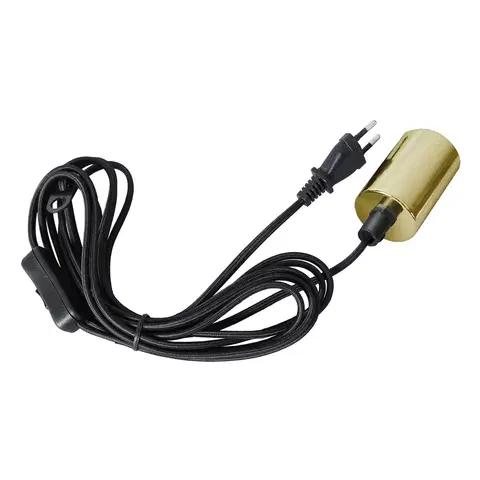 Závěsná světla s konektorem STAR TRADING E27 patice Stil s kabelem, zlatá