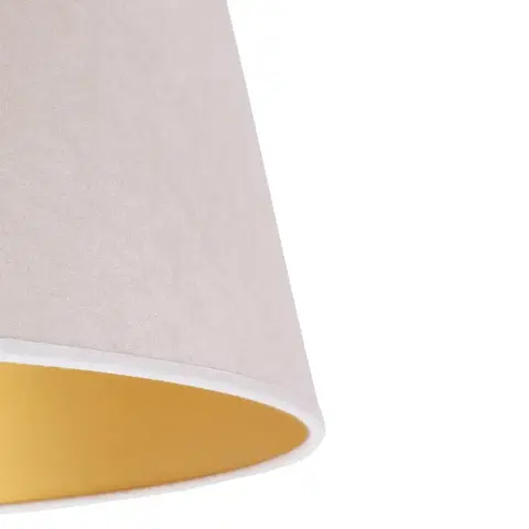 Stínidlo na lampu Duolla Stínidlo na lampu Cone výška 25,5 cm, ecru/zlatá