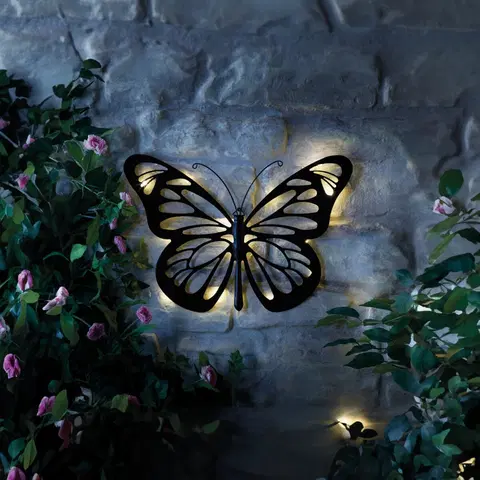 Dekorace na balkon a zahradu Solární dekorace Motýl