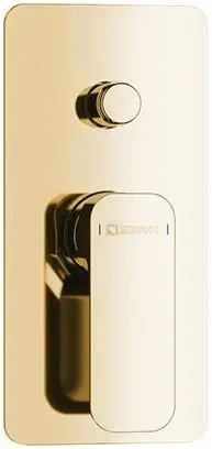 Koupelnové baterie SAPHO SPY podomítková sprchová baterie, 2 výstupy, zlato PY42/17