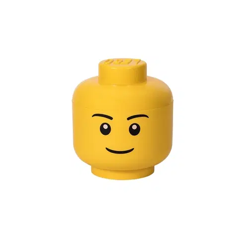 Boxy na hračky LEGO Storage - úložná hlava (velikost L) - chlapec