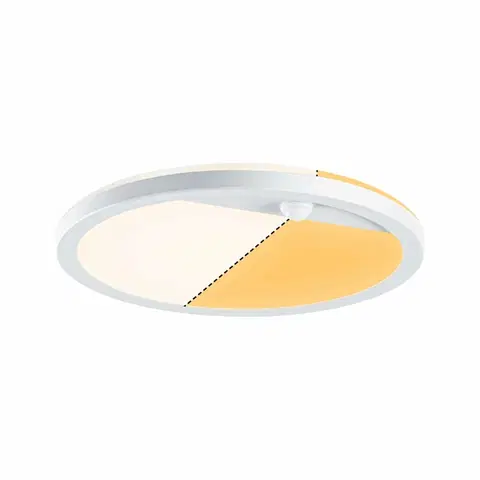 Chytré osvětlení PAULMANN LED venkovní panel Lamina Backlight pohybové čidlo neláká hmyz IP44 kruhové 280mm CCT 14W 230V bílá umělá hmota