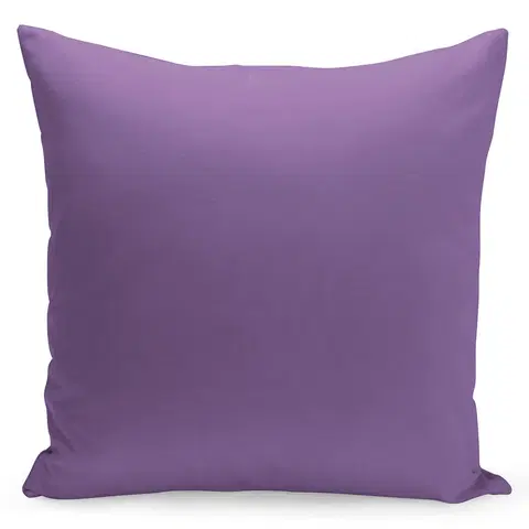 Dekorační povlaky na polštáře Jednobarevný povlak v fialové barvě