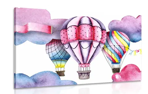 Dětské obrazy Obraz akvarelové balónky