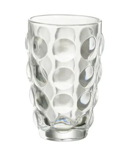 Sklenice Transparentní sklenička s bublinami Loupe - Ø9*13cm / 360ml J-Line by Jolipa 30658