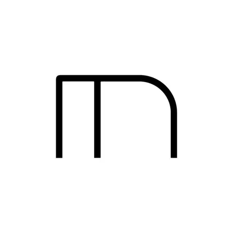 Designová nástěnná svítidla Artemide Alphabet of Light - malé písmeno m 1202m00A