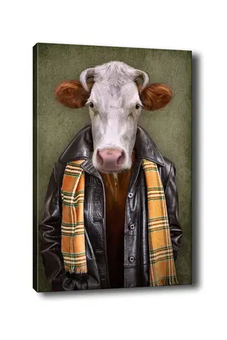 Obrazy Wallity Obraz na plátně Cow portrait 50x70 cm