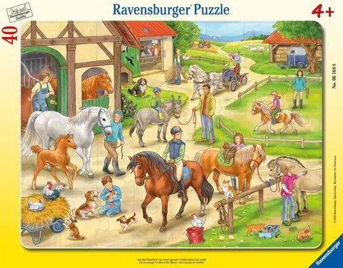 Hračky puzzle RAVENSBURGER - Na koňské farmě 40 dílků