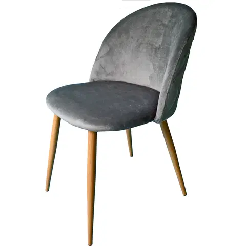 Židle Exkluzivní čalouněné křeslo do obývacího pokoje šedé barvy