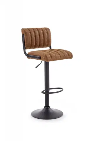 Barové židle HALMAR Barová židle Timberley hnědá/černá