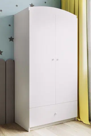 Dětský nábytek Kocot kids Dětská skříň Babydreams 90 cm bílá