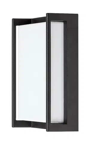 Moderní venkovní nástěnná svítidla Rabalux venkovní svítidlo Gorica E27 1x MAX 12W matná černá IP44 7155