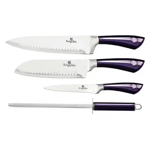 Kuchyňské nože Berlinger Haus 4dílná sada nerezových nožů Purple Eclipse Collection