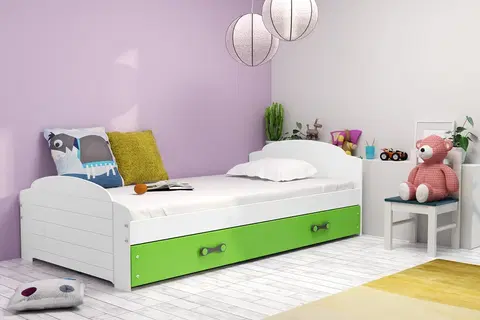 Postele BMS Dětská postel LILI Barva: bílá / zelená