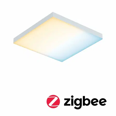 Chytré osvětlení PAULMANN LED Panel SmartHome Zigbee Velora měnitelná bílá 225x225mm 8,5W 2.700K 798.24