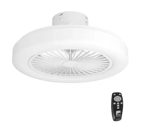 Domácí ventilátory Eglo Eglo 35095 - LED Stmívatelný stropní látor ORTONA LED/25,5W/230V bílá + DO 