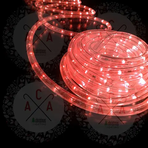 Světelné kabely ACA Lighting Vánoční LED hadice červená 100m IP20 R100M3WRC