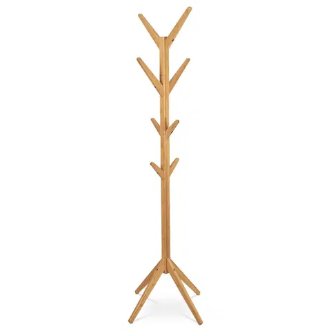 Němý sluha Dřevěný věšák DR-N191 NAT Twig bambus, 176 cm