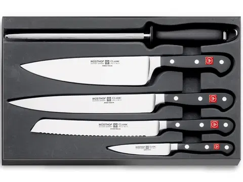 Kuchyňské nože WÜSTHOF Sada nožů 4 ks Wüsthof CLASSIC + ocílka 9746