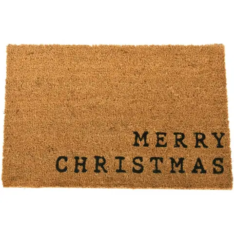 Koberce a koberečky Kokosová rohožka Merry Christmas, 39 x 59 cm