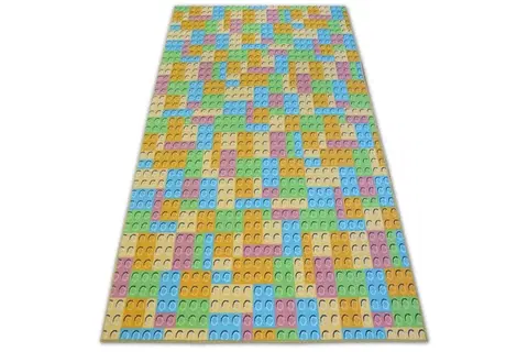 Koberce a koberečky Dywany Lusczow Dětský kusový koberec LEGO zelený, velikost 200x250