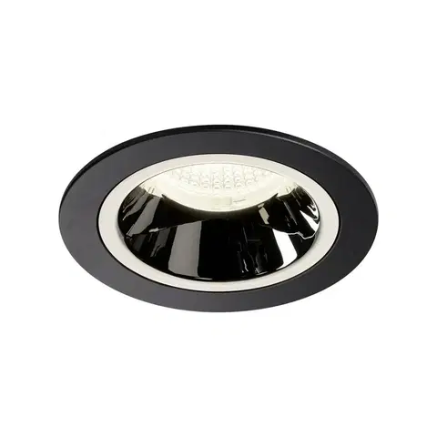 LED podhledová svítidla SLV BIG WHITE NUMINOS DL M vnitřní LED zápustné stropní svítidlo černá/chrom 4000 K 20° včetně listových pružin 1003891