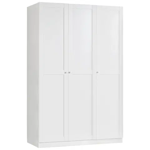 Šatní skříně s otočnými dveřmi Skříň Unit, Vybavení Komfort, Bílá, Š. 136,7 Cm