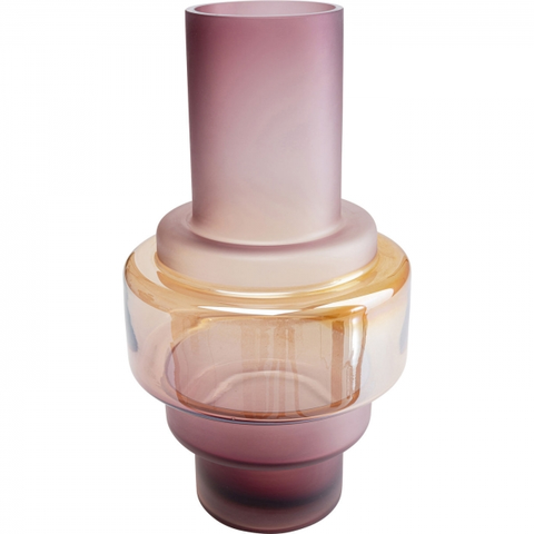 Skleněné vázy KARE Design Barevná skleněná váza Rosie 35cm