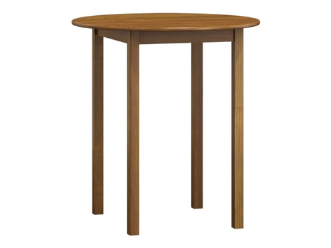 Jídelní stoly Stůl DASHEN 3, průměr 90 cm, masiv borovice, moření dub