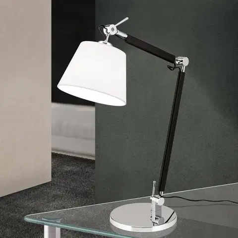 Stolní lampy kancelářské Orion Flexibilní textilní stolní lampa Leandro