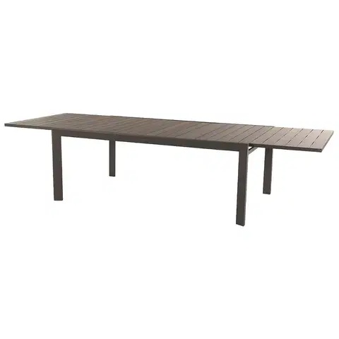 Zahradní stolky DEOKORK Hliníkový stůl BRIXEN 200/320 cm (šedo-hnědá)