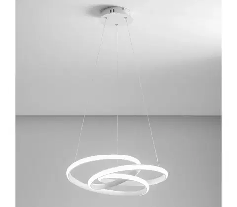 Svítidla Gea Luce Gea Luce DIVA S P BIANCO - LED Stmívatelný lustr na lanku DIVA LED/43W/230V bílá 