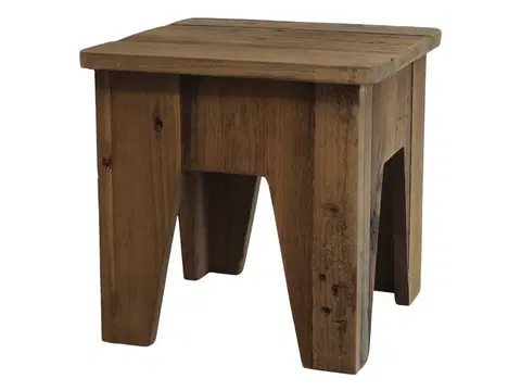 Stoličky Dřevěná dekorační retro stolička Malvien - 28*28*28cm Chic Antique 41563-00