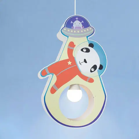 Závěsná světla Elobra Little Astronauts Panda závěsné světlo