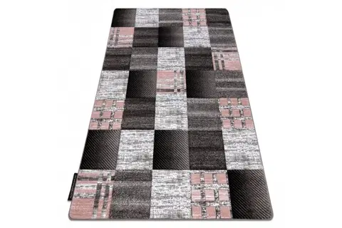 Koberce a koberečky Dywany Lusczow Kusový koberec ALTER Siena čtverce mřížka šedý, velikost 180x270