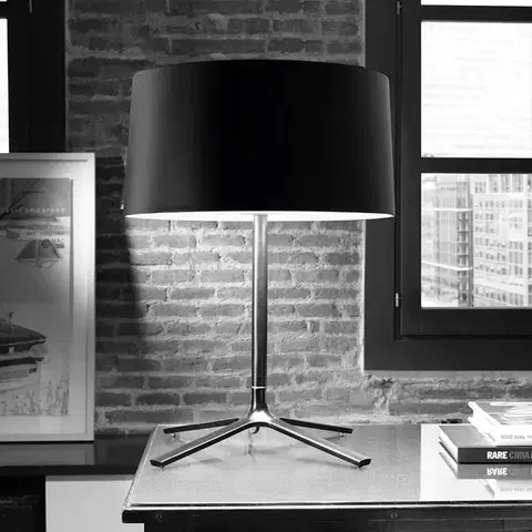 Stolní lampy LEDS-C4 Grok Hall stolní lampa s látkovým stínidlem, černá