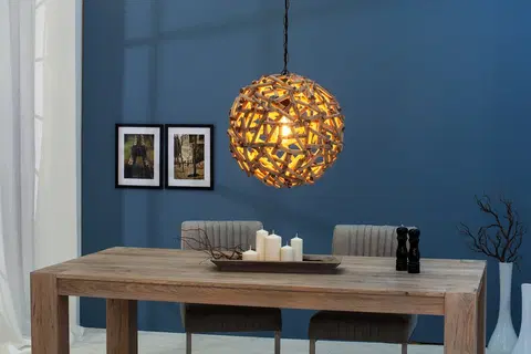 Luxusní designové závěsné lampy Estila Stylové závěsné svítidlo Pure Nature 40cm