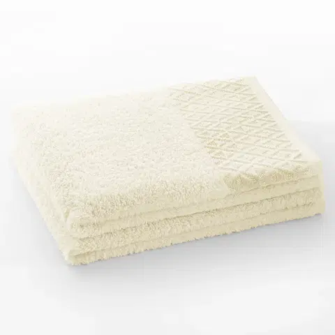 Ručníky Bavlněný ručník DecoKing Andrea krémový, velikost 70x140