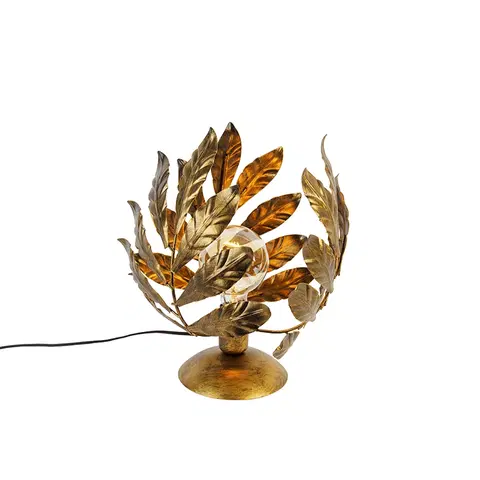 Stolni lampy Vintage stolní lampa starožitná zlatá 30 cm - Linden