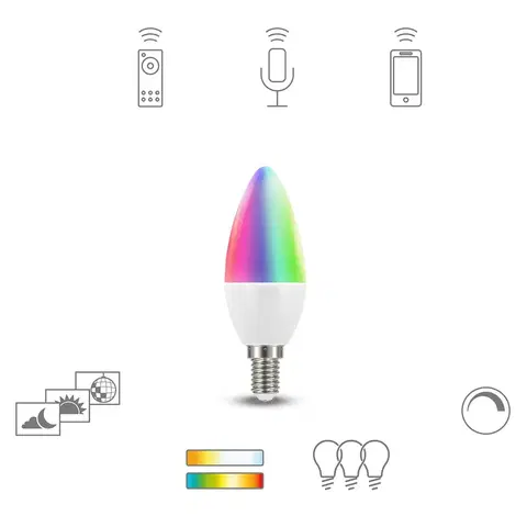Chytré žárovky tint Müller Licht tint white+color LED žárovka E14 6W