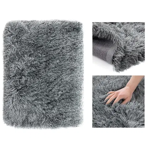 Koberce a koberečky Koberec AmeliaHome Floro tmavě šedý, velikost 100x150