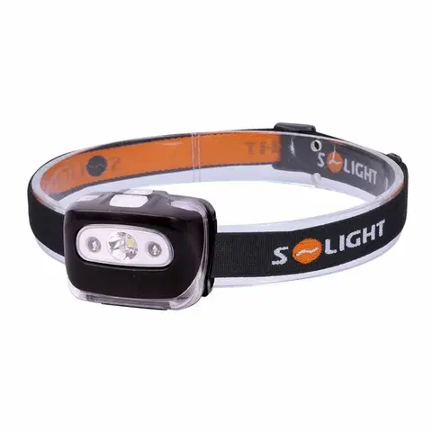 Čelovky Solight čelová LED svítilna, 3W + červené světlo, 3x AAA WH27