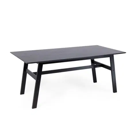 Jídelní stoly Hector Jídelní kaučukový stůl Lingo obdélníkový černý