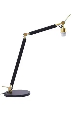 Stolní lampy do kanceláře Azzardo AZ4188 stolní lampa Zyta S Table BK/GO tělo svítidla černá/zlatá