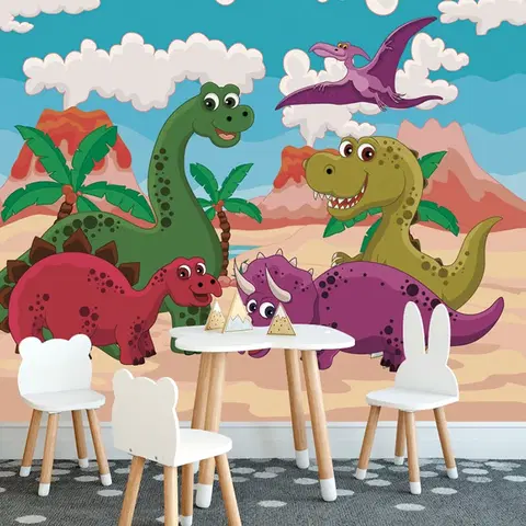 Dětské tapety Tapeta svět dinosaurů