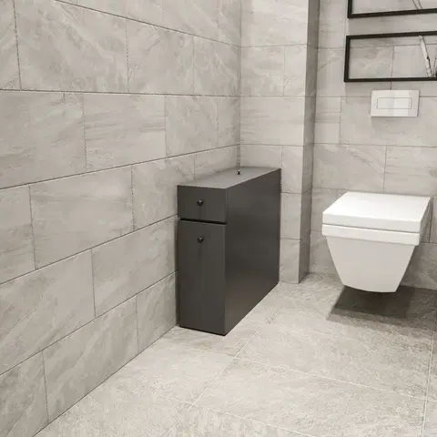 Koupelnový nábytek Hanah Home Koupelnová skříňka Calencia 55 cm antracit